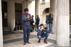 Ragazzi del corso all'uscita fotografica (Progetto Giovani, Padova, 2017)